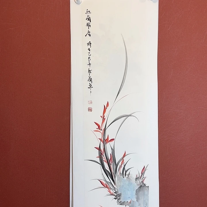 国画听兰老师花鸟