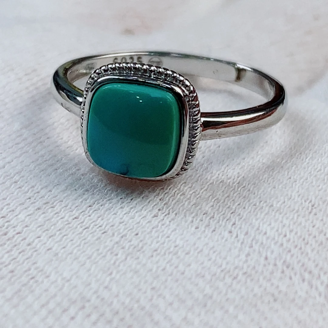 绿松石银S925镶嵌珠宝奇石