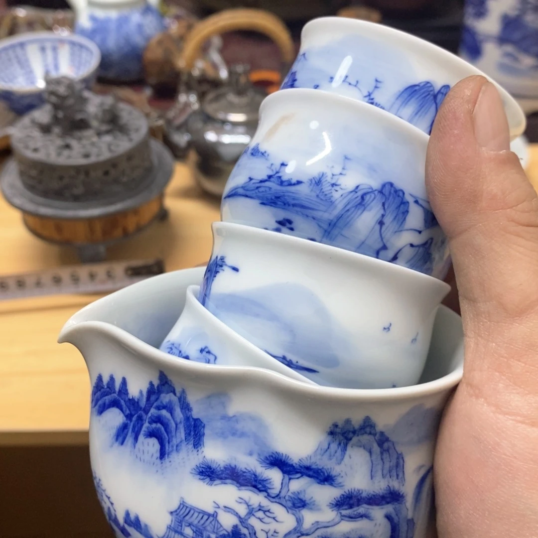 茶盏壶**喝密胺手绘陶瓷杯子