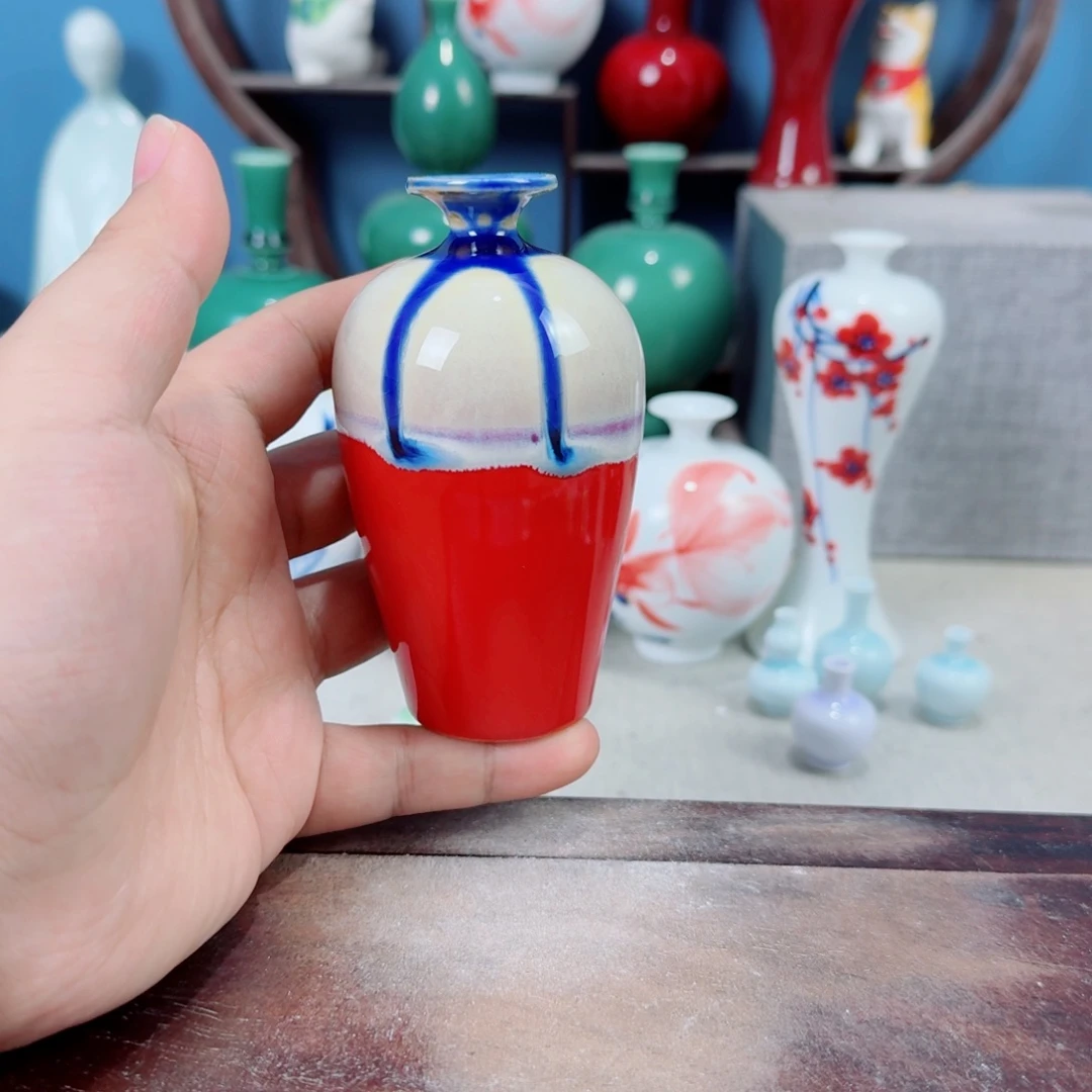陶瓷手工小花器摆件