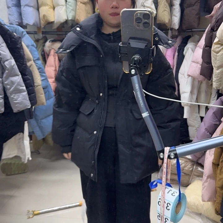 ****女外套黑色短款外套