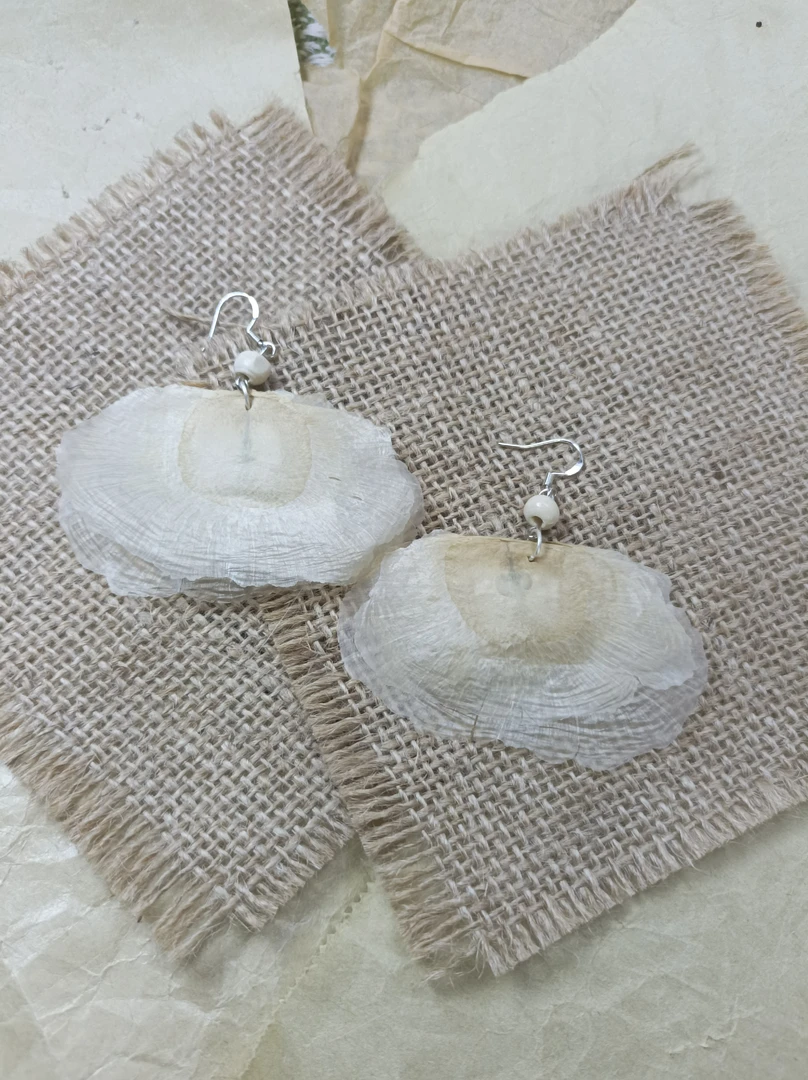 非金属木质耳饰 035青囊听风 木蝴蝶 纯手工制作耳环