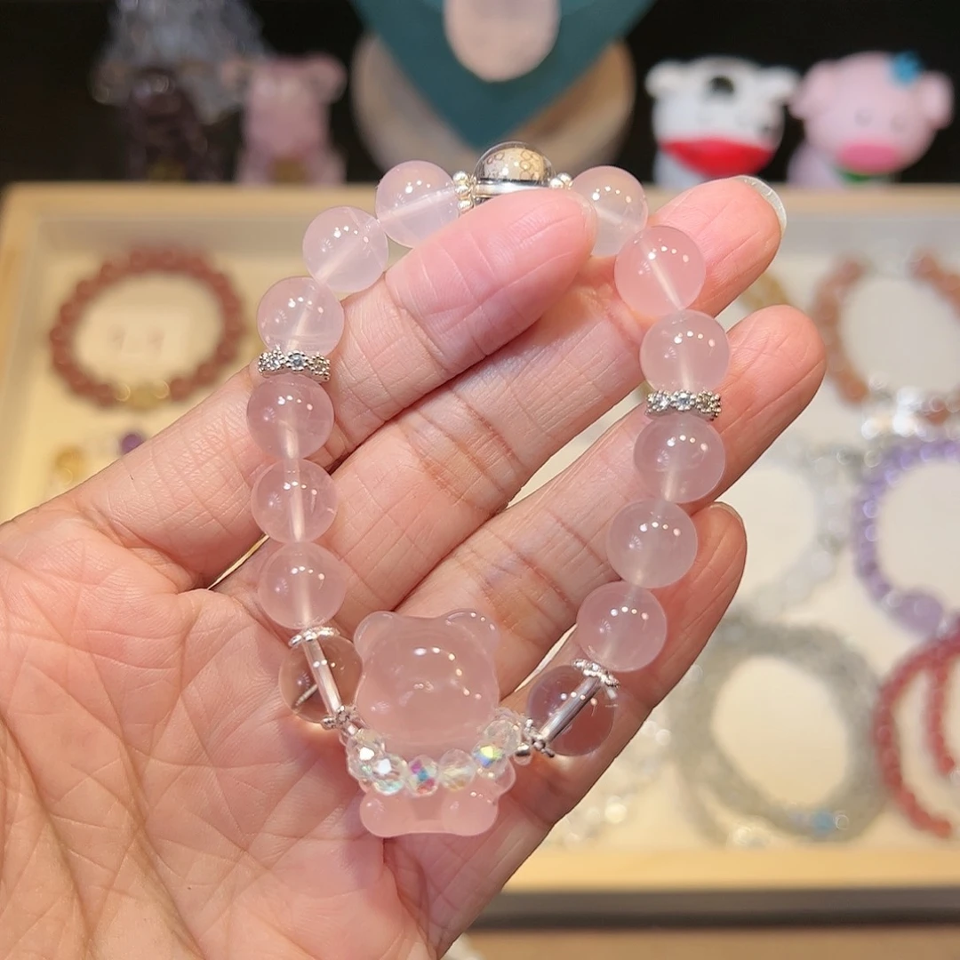 水晶手链未镶嵌粉