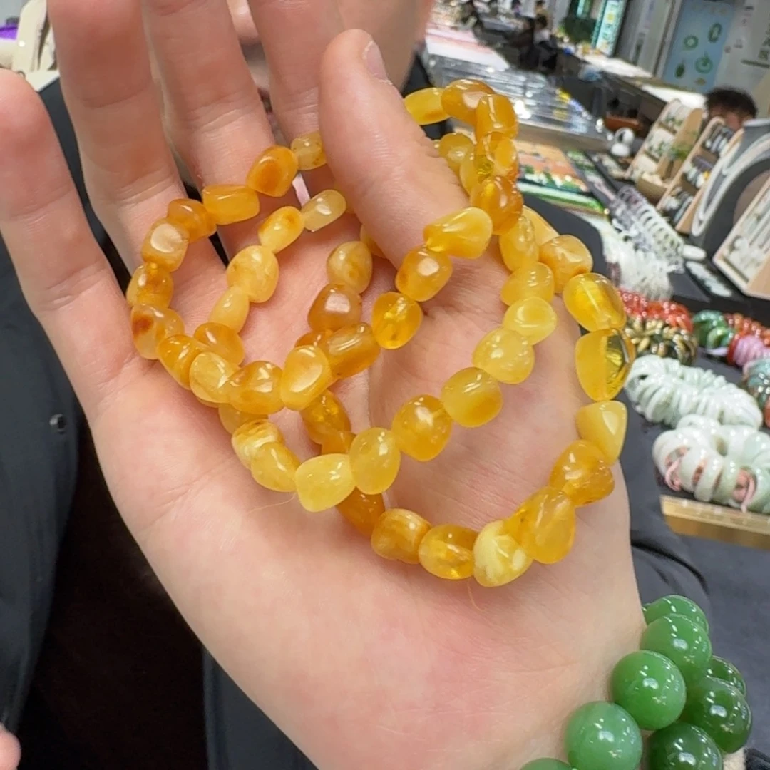 蜜蜡颈饰未镶嵌拍一发一多样性发货