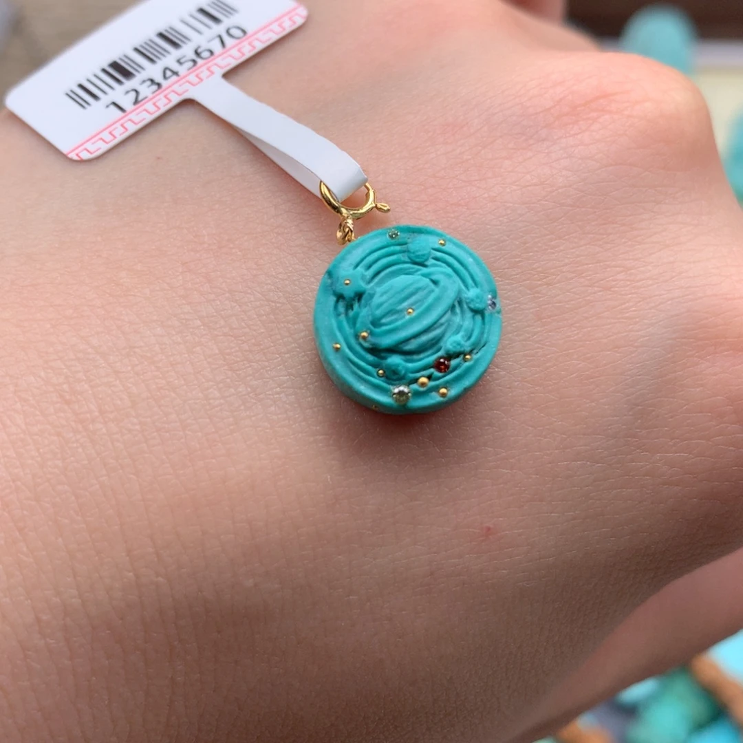 绿松石18K金镶嵌绿松石