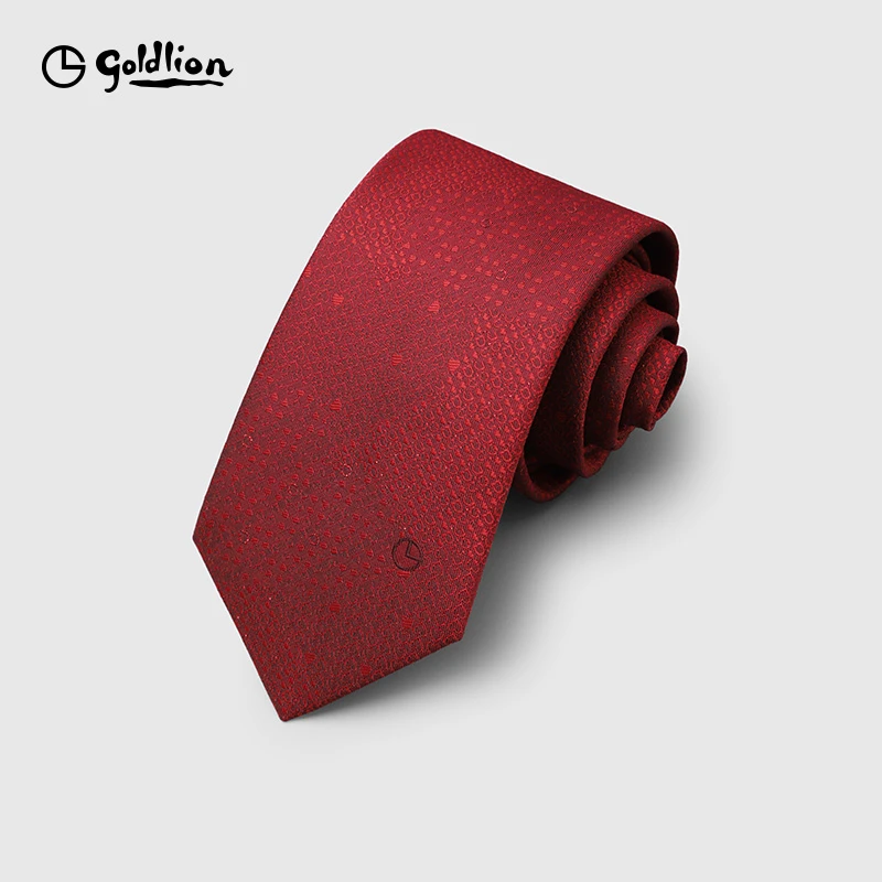 金利来男士中国风复古爱心结婚喜庆新郎伴郎商务正装领带男