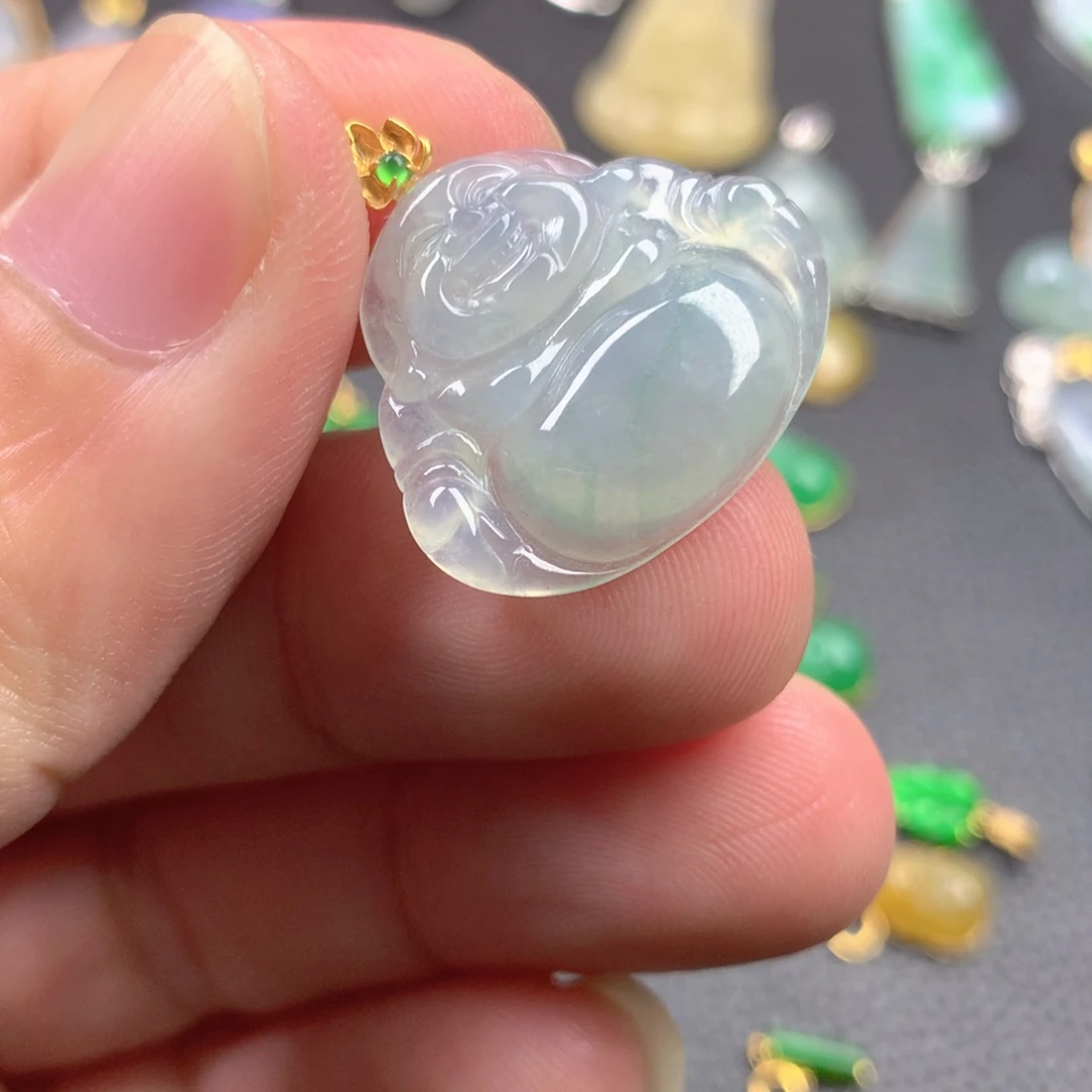 【闪购商品】颈饰18K金镶嵌翡翠翡翠