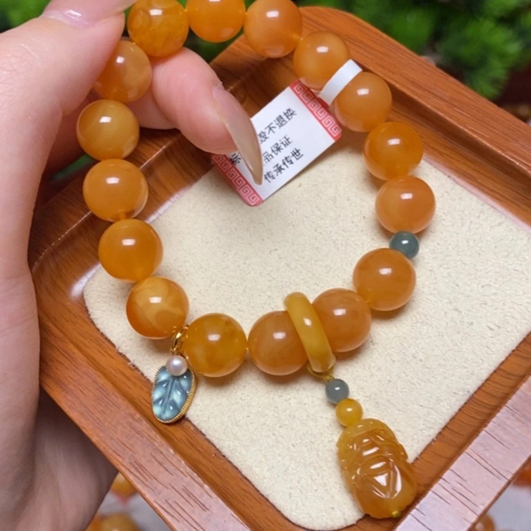 【闪购商品】未镶嵌蜜蜡手链手串