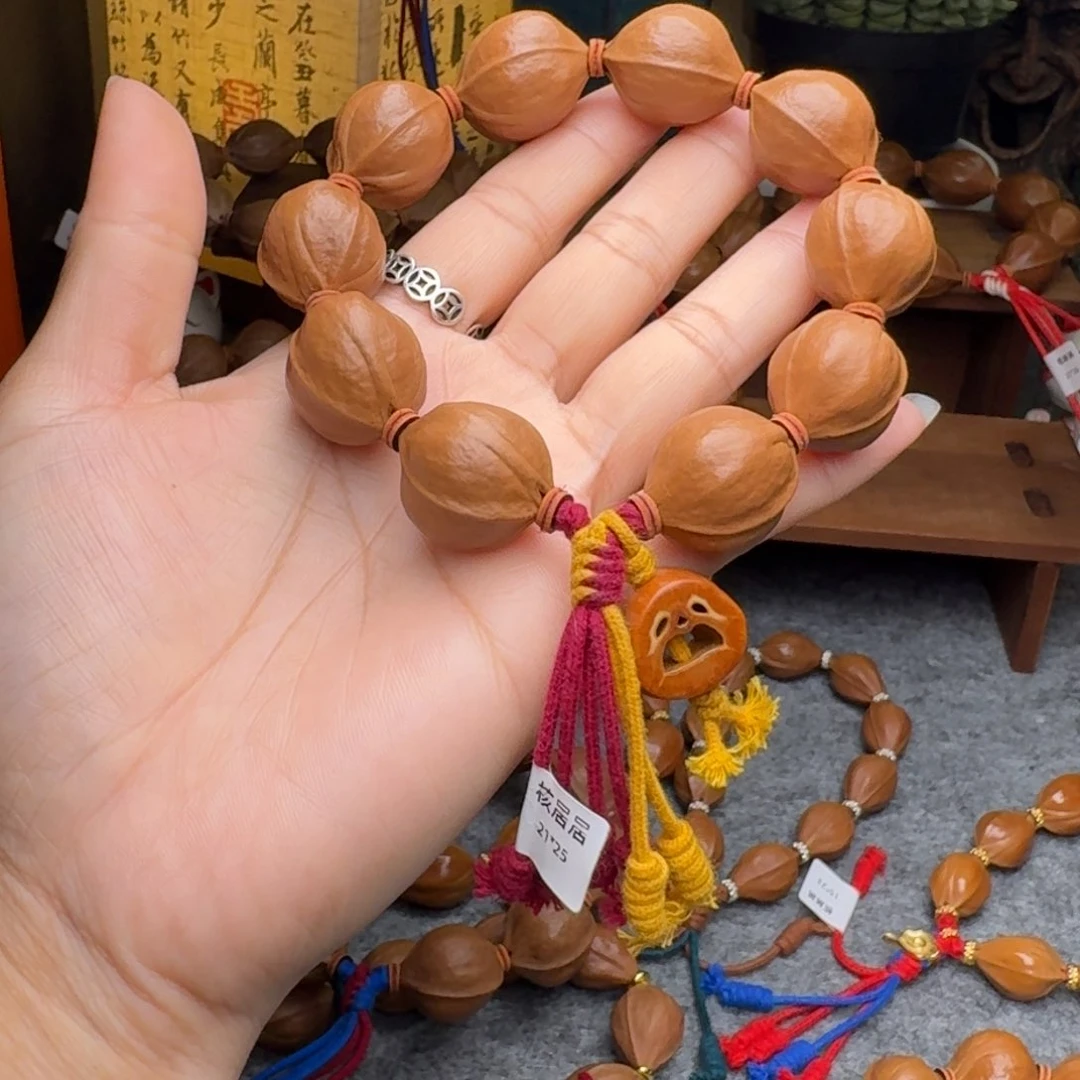 橄榄核手串金*21*25短圆老树正宗梅林铁核