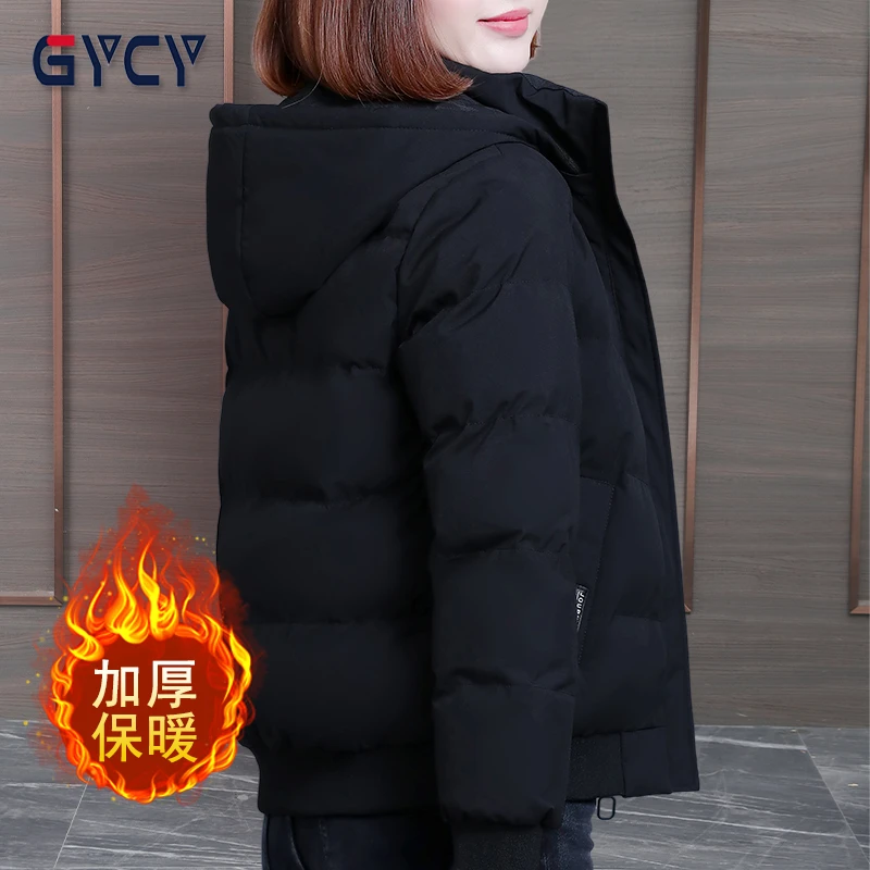 品牌双面穿连帽棉服冬季新款时尚舒适百搭加厚保暖宽松棉衣外套女