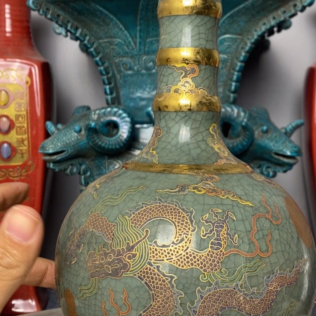 洋***物瓷器摆件瓷器上瓷器摆件