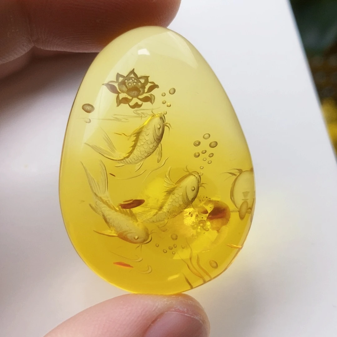 【闪购商品】琥珀（花珀）吊坠(不含链)未镶嵌