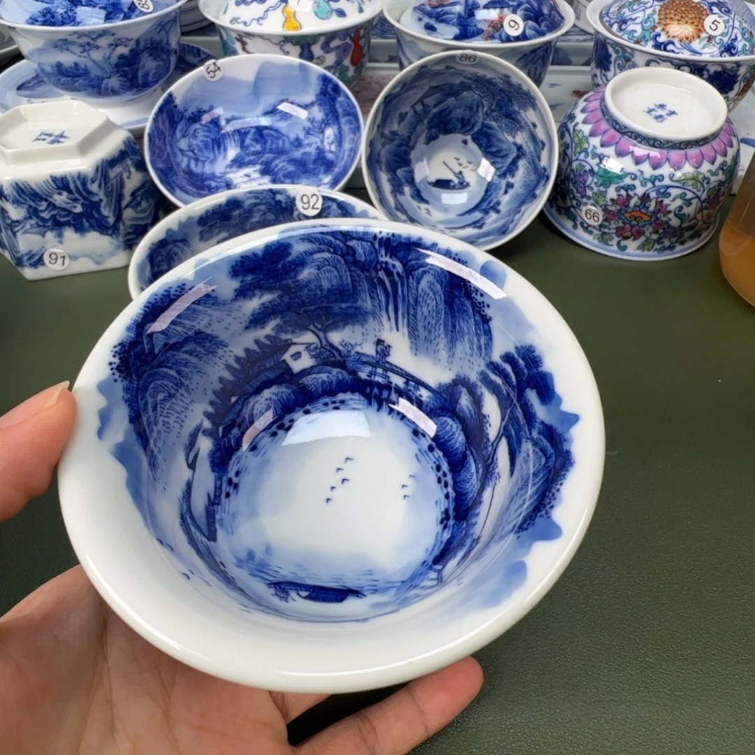 景德镇纯手工纯手绘茶具木木13