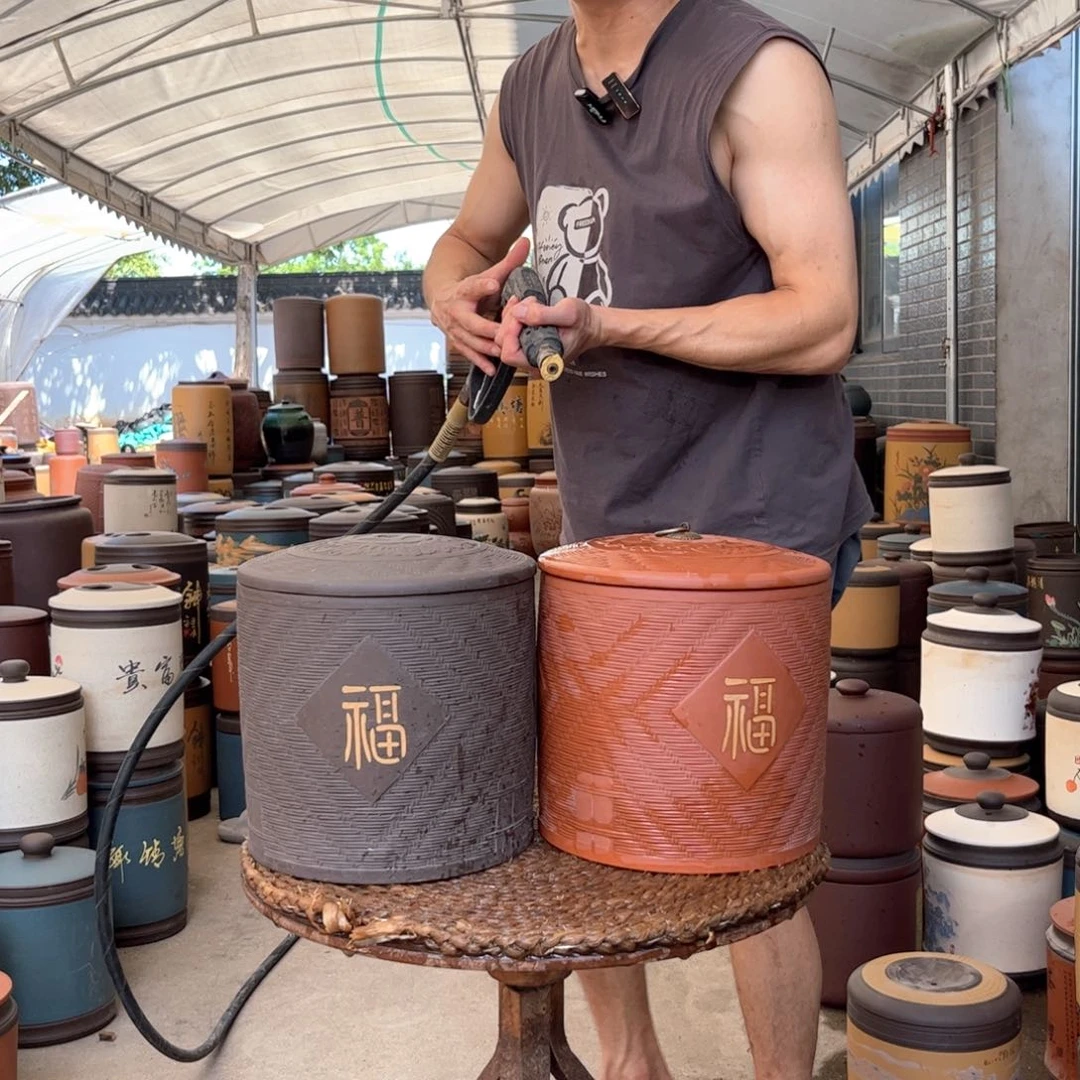 紫砂茶叶罐8 饼茶叶罐