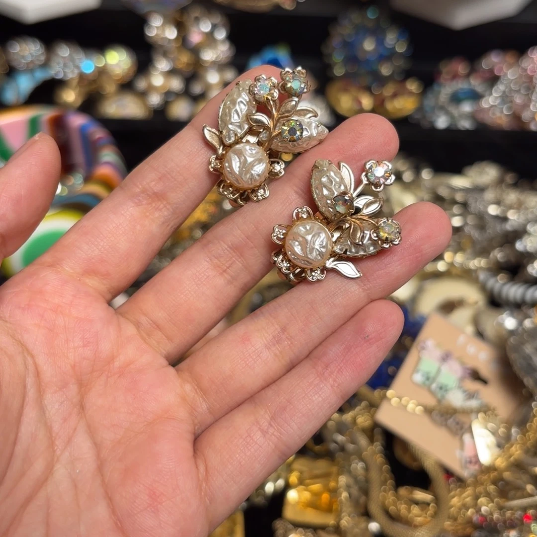 合成碳硅石纯铜耳夹