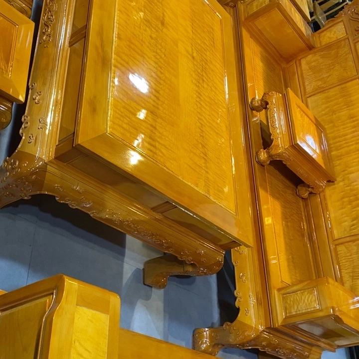 历***桑楠木沙发春色满园九件套