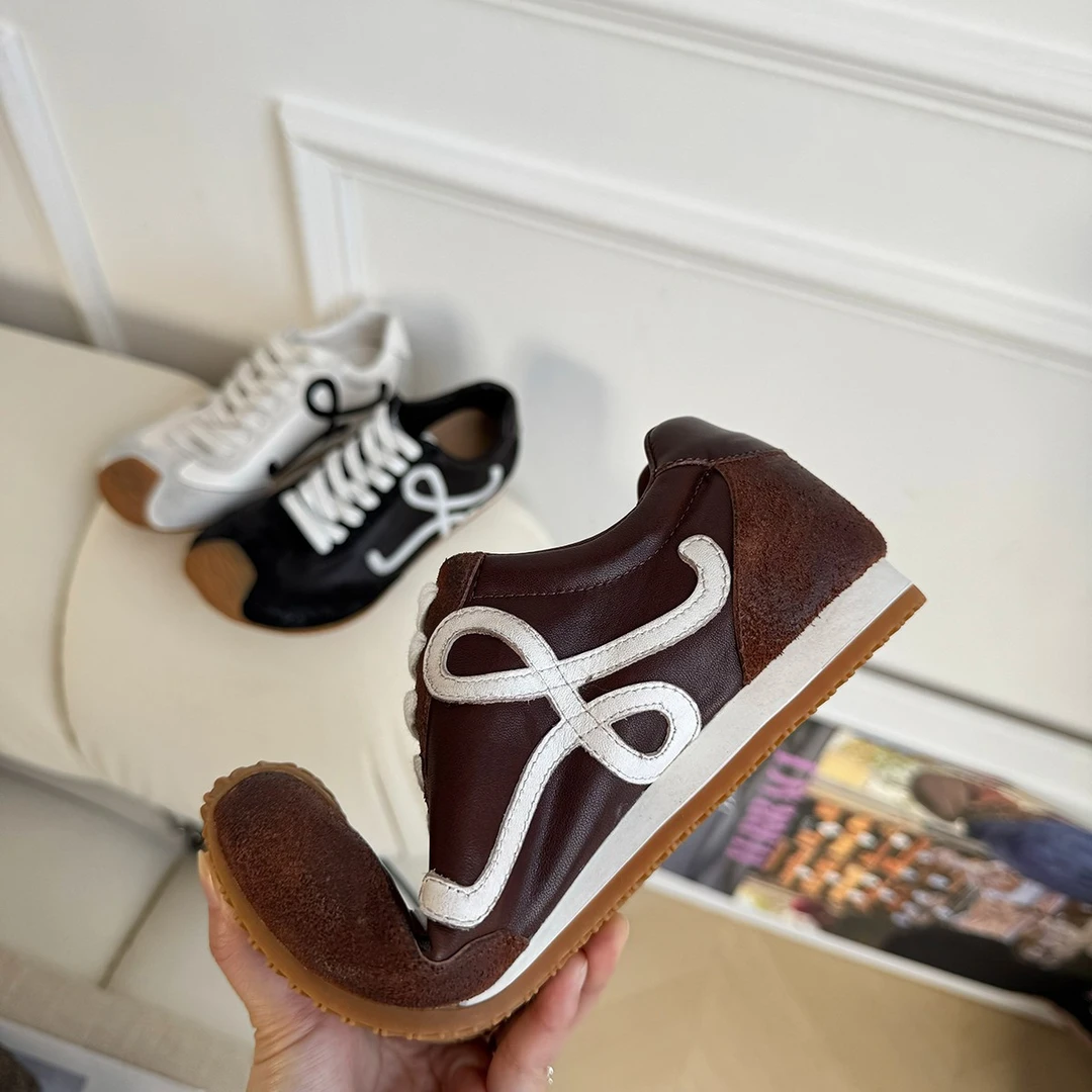 【马皮】专柜同款阿甘鞋女2025新款百搭运动休闲鞋平底复古德训鞋