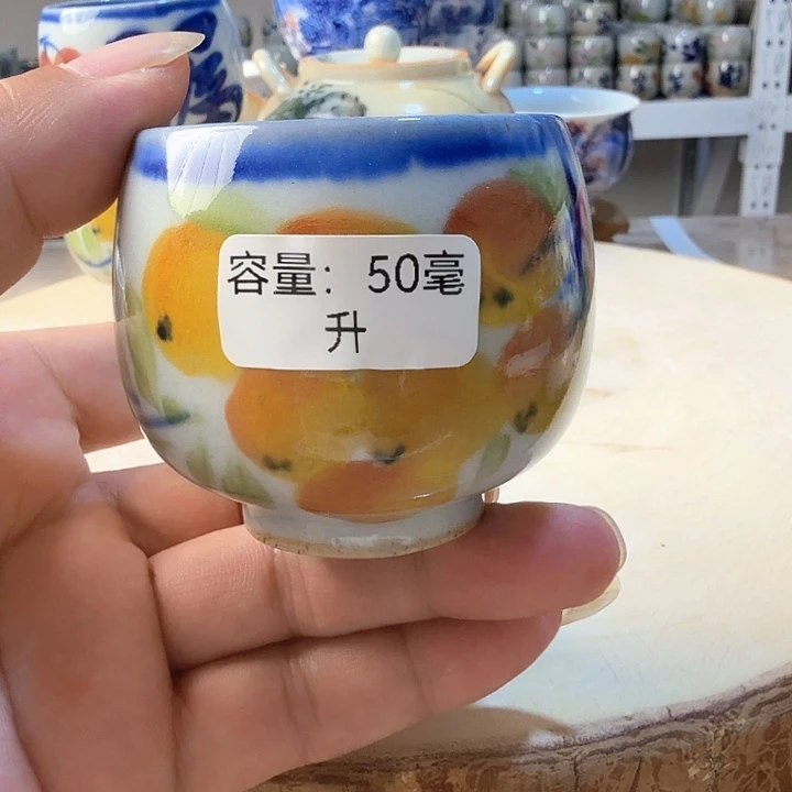 景德镇陶瓷手工手绘蛋蛋杯
