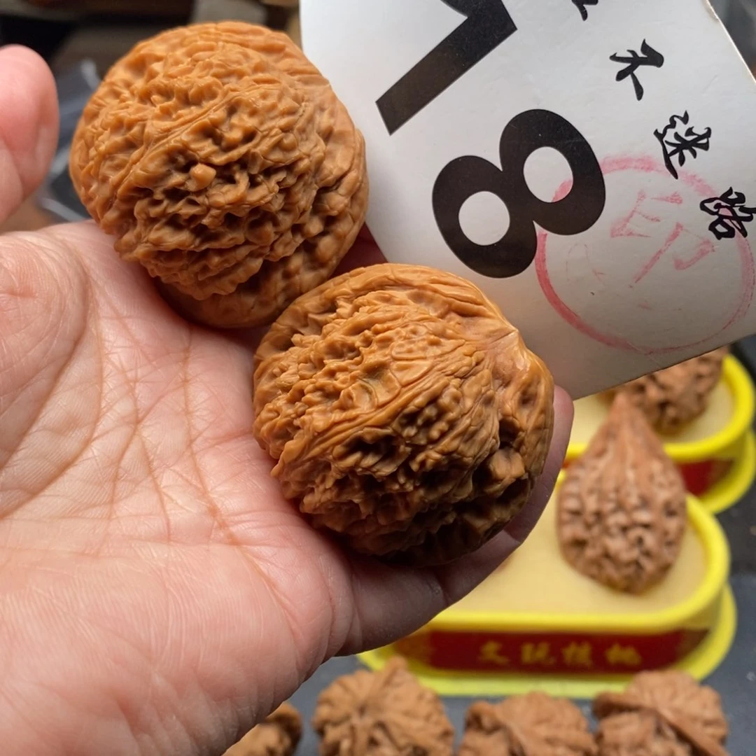 把件文玩核桃45粗棱南疆