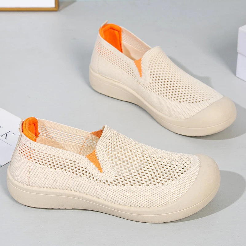 透气网面舒适妈妈鞋运动鞋休闲健步鞋百搭款