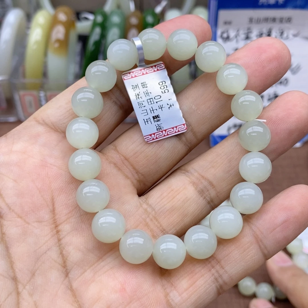 未镶嵌手串和田玉卡10