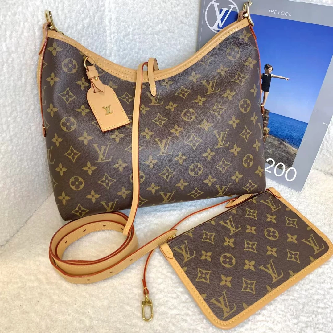 99新 LouisVuitton/路易威登 壹臻/|v老花carryall小号 49094023
