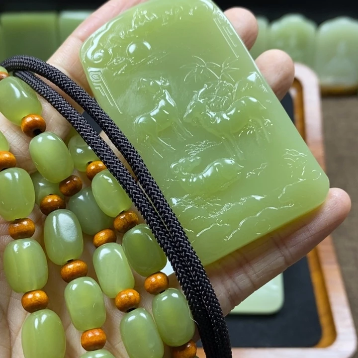 石材顺*者生肖牌子一套