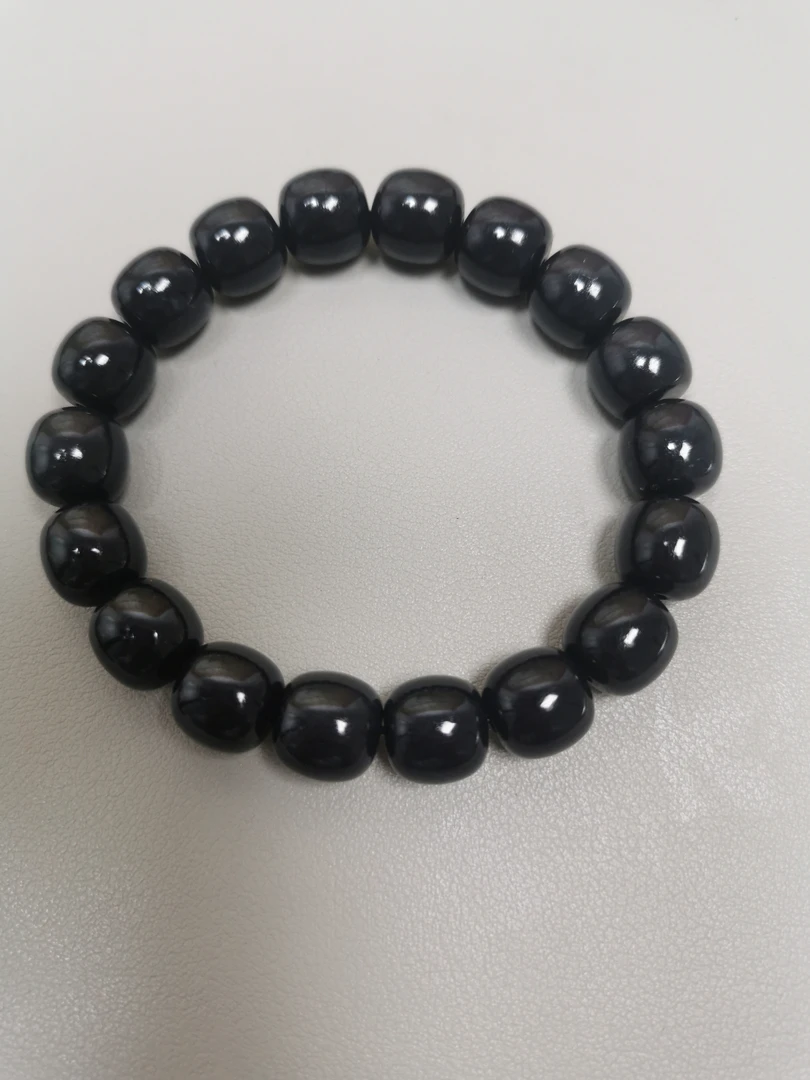 新疆和田玉墨玉卡12老型手串