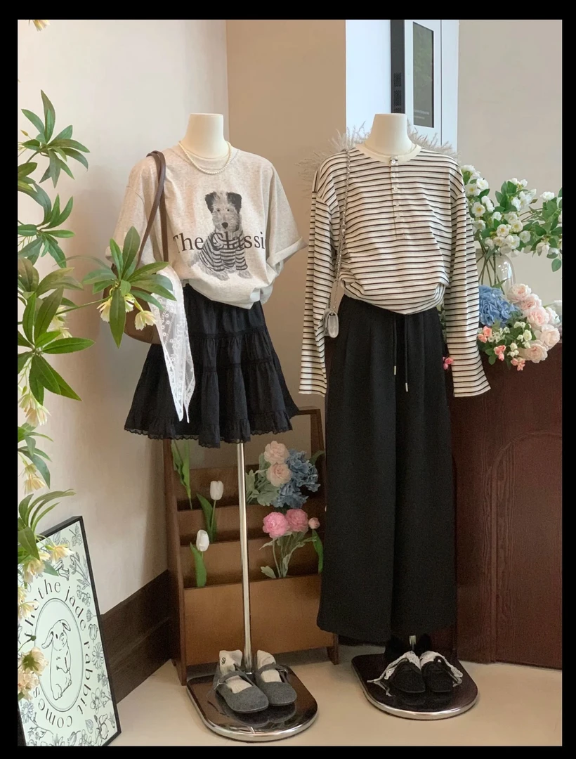 橘柚【D761-D860】ins韩版早秋新款简约百搭气质慵懒针织衫毛衫