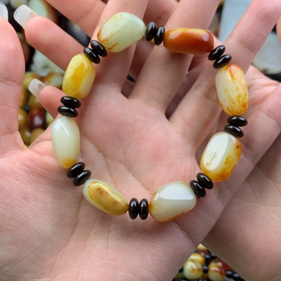 和田玉未镶嵌手链