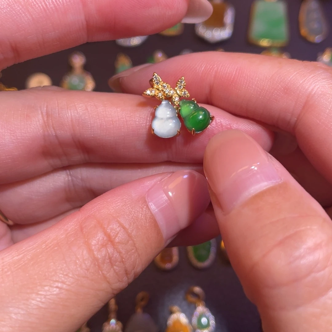 翡翠银S925镶嵌颈饰