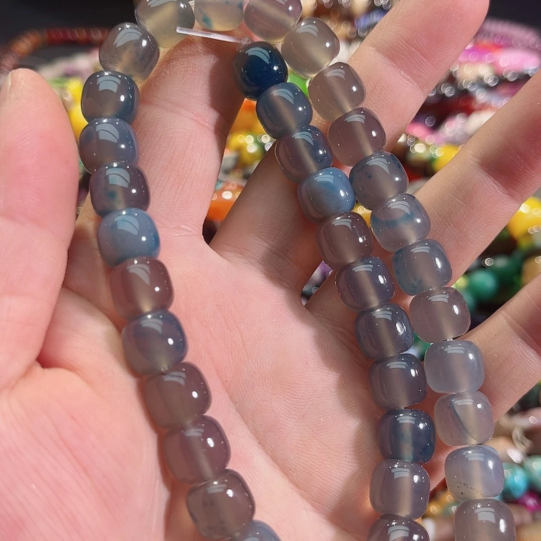 玛瑙/玉髓未镶嵌珠宝半成品玛瑙飘花老型11mm