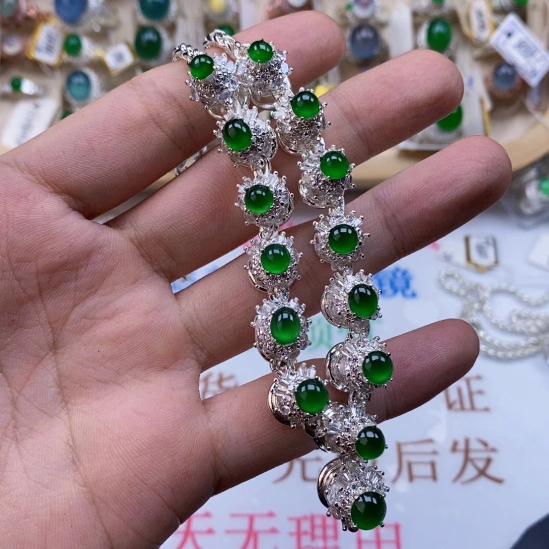 翡翠戒指未镶嵌天然缅甸翡翠a货