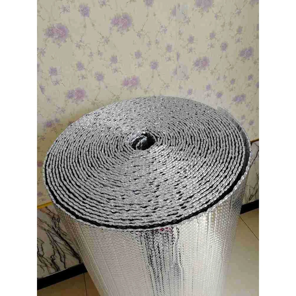 双面铝箔气泡隔热膜厂房屋顶保温电厂管道外包气囊反射层屋顶隔热