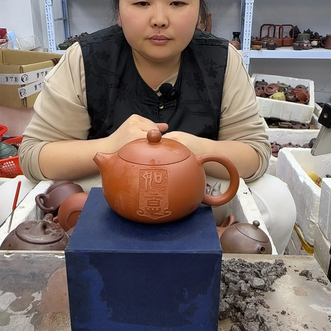 茶壶紫砂宜兴紫砂壶瑕疵处理