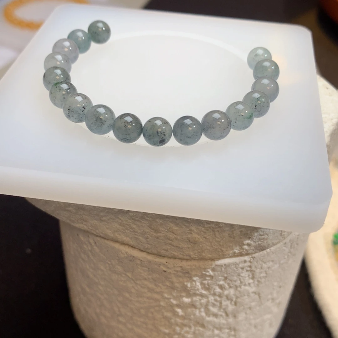 翡翠散珠冰种乌鸡一颗6.6mm