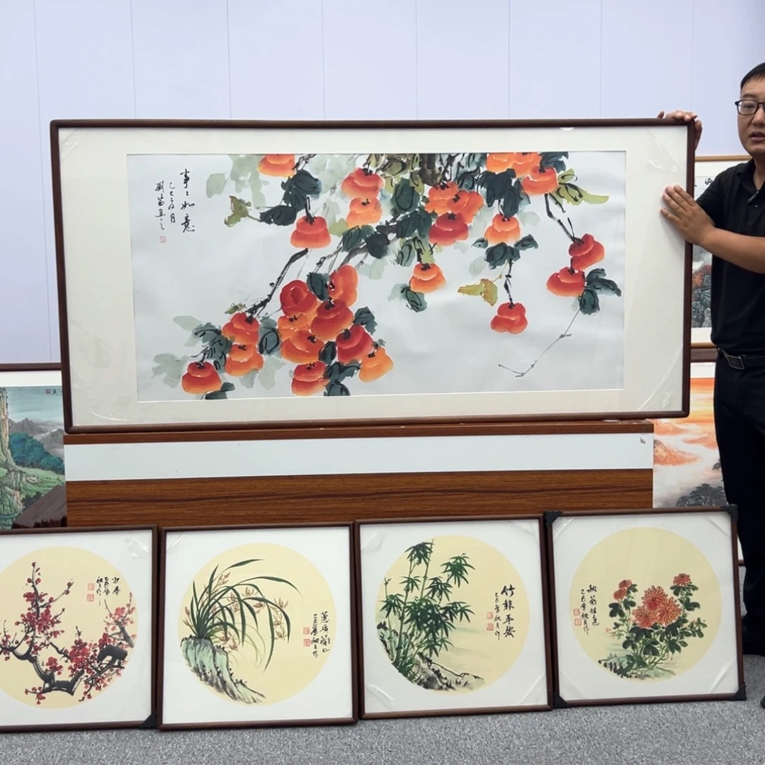 国画国画作品纯手工作品
