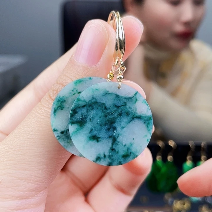 翡翠耳饰未镶嵌饰品