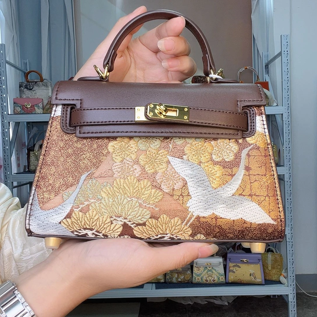 织物桑蚕丝非遗唐锦小凯莉