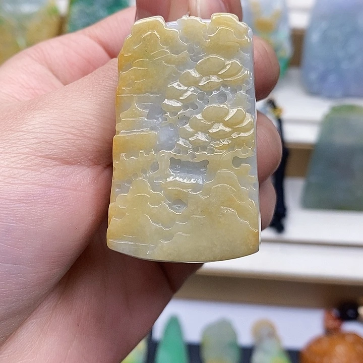 颈饰未镶嵌翡翠翡翠A货