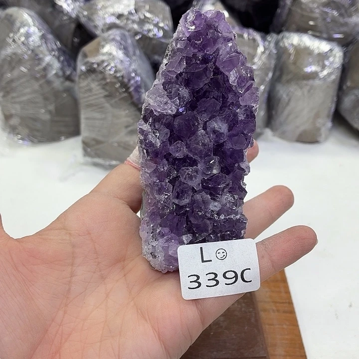 水晶摆件未镶嵌天然紫水晶