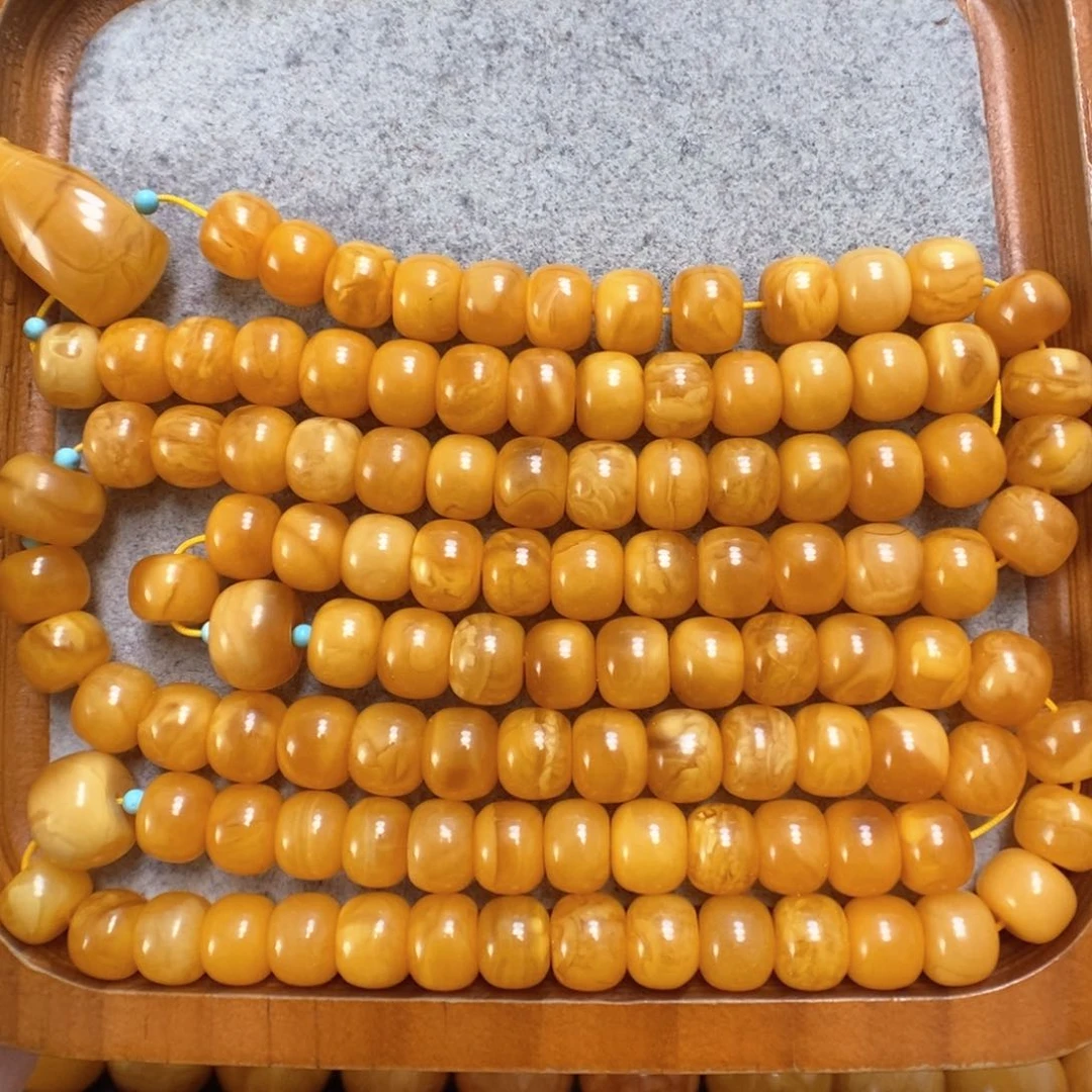 蜜蜡项链未镶嵌蜜蜡108