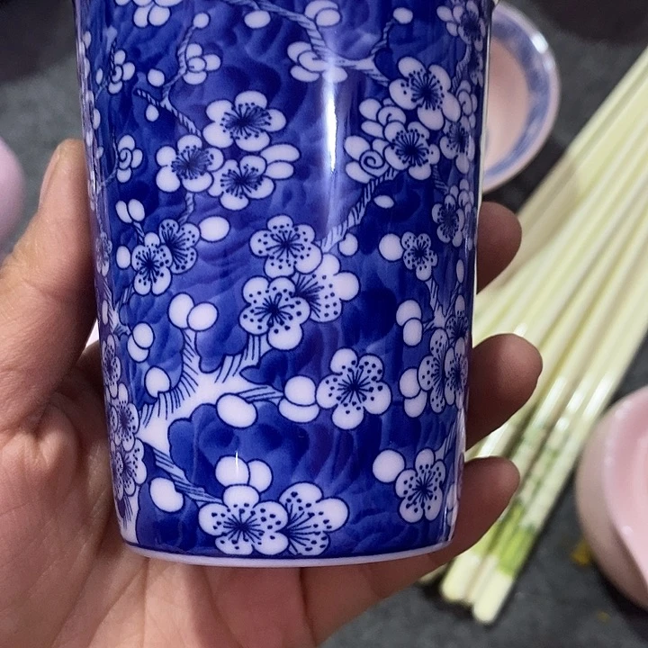摆件陶红稀土冰梅可乐杯