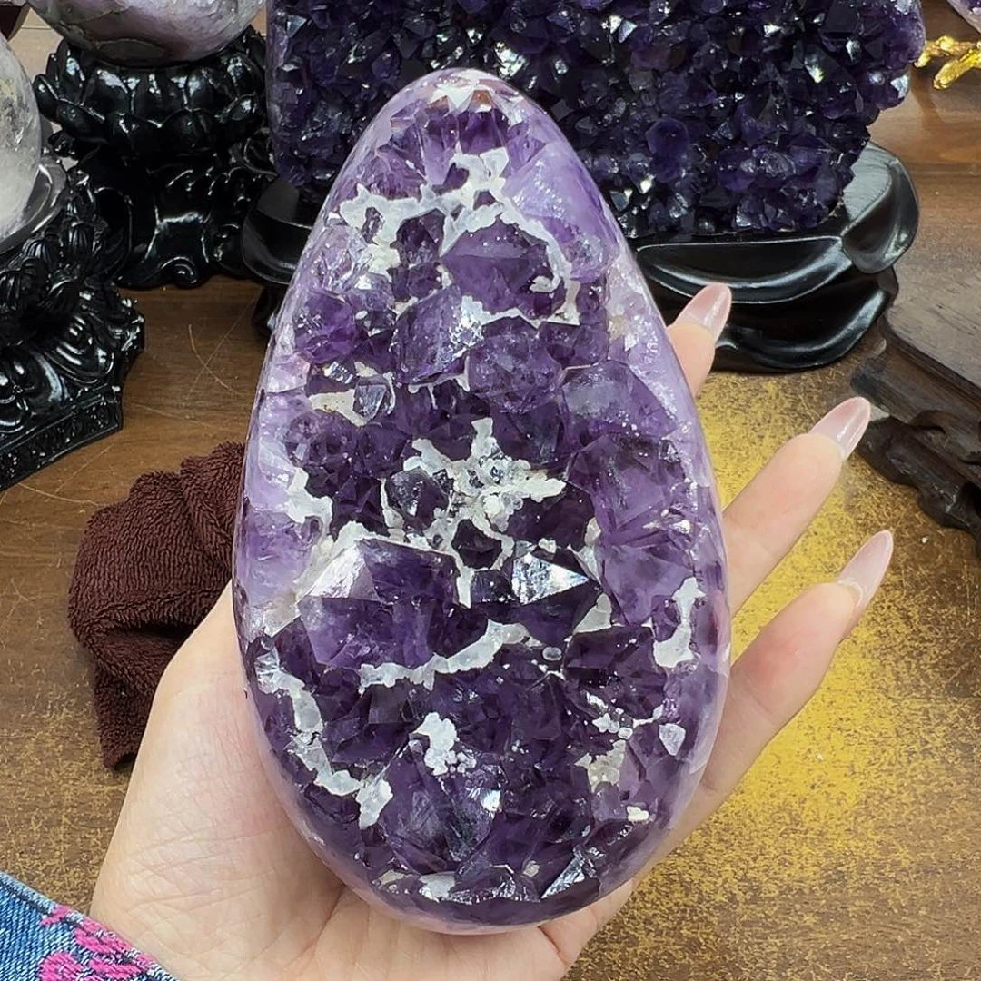 紫晶摆件未镶嵌天然水晶大型摆件未镶嵌