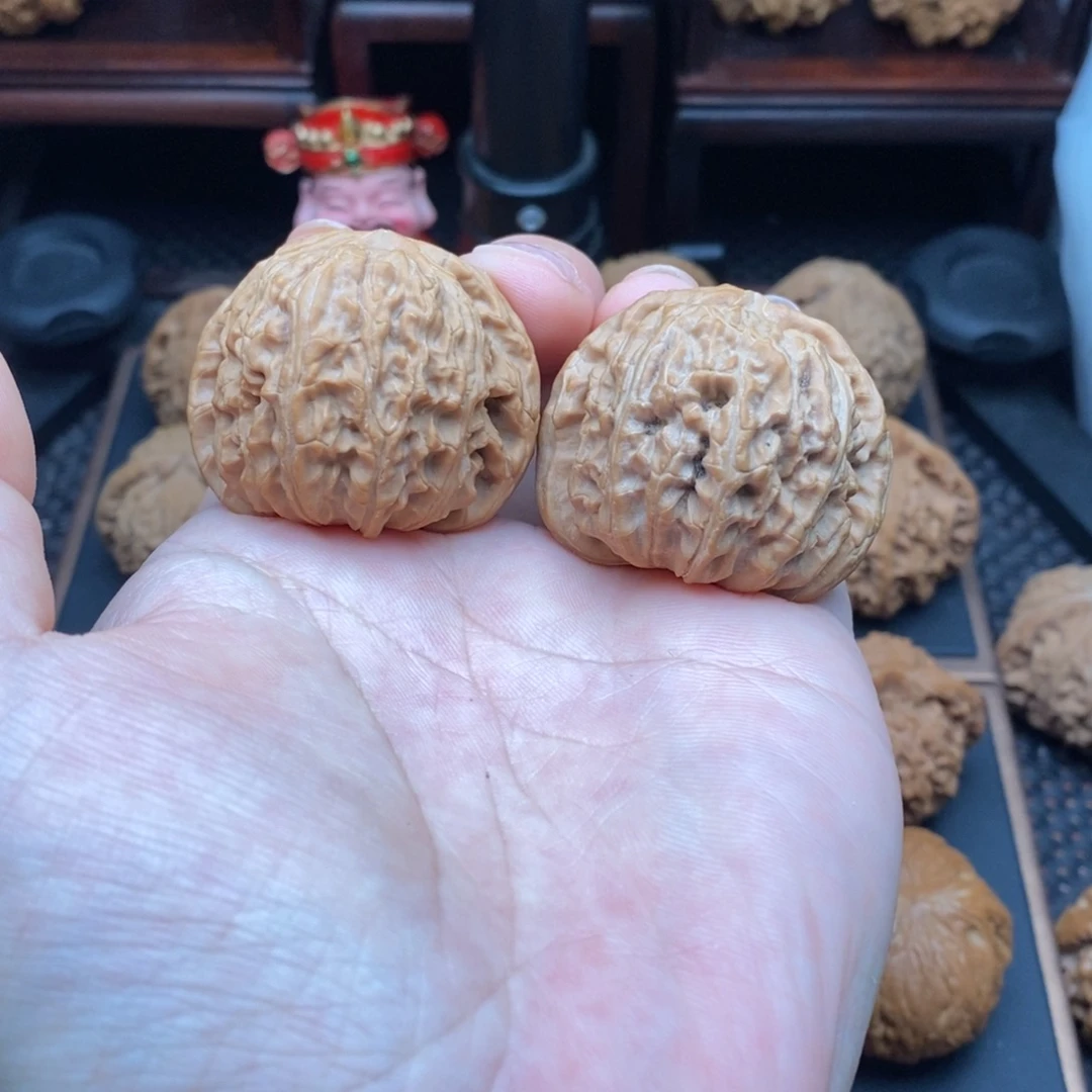 把件文玩核桃全品肉球白狮子41尺