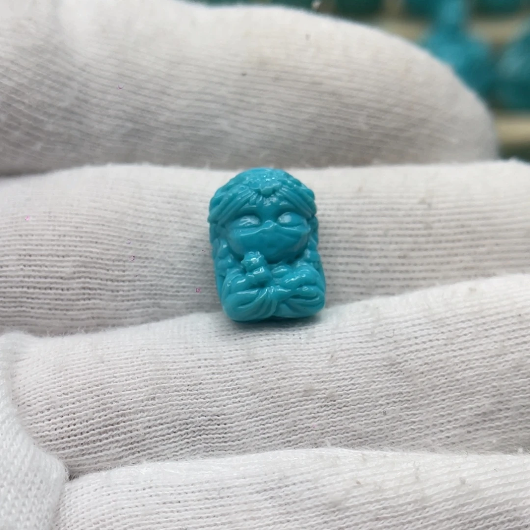 绿松石未镶嵌颈饰卡11.2-15-8.5