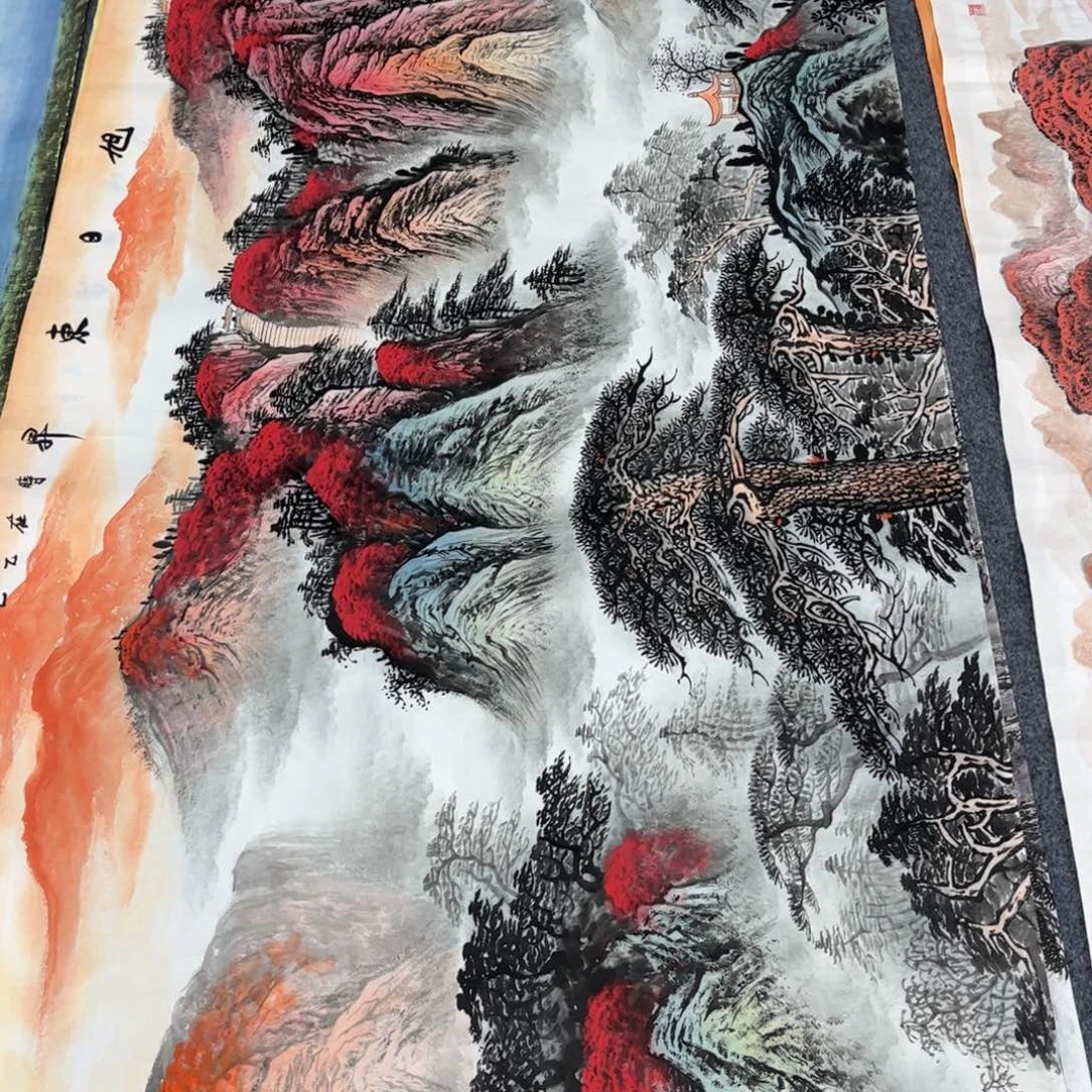 用***4国画国画山水作品欣赏