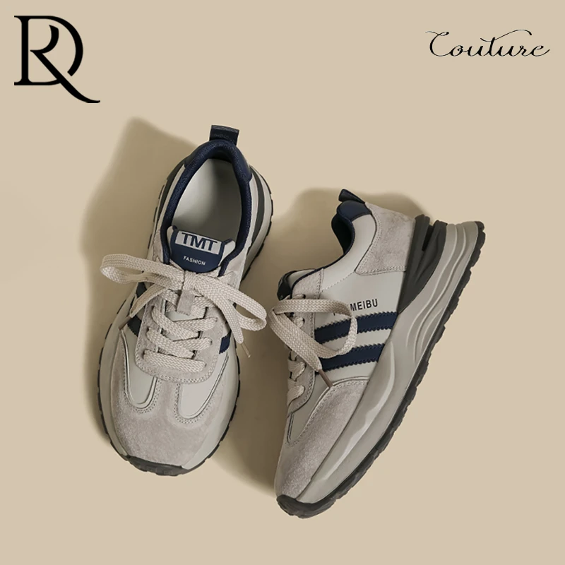 【DR官方正品】韩版仙女ins小香风红灰德训鞋女2025秋冬爆款小个子