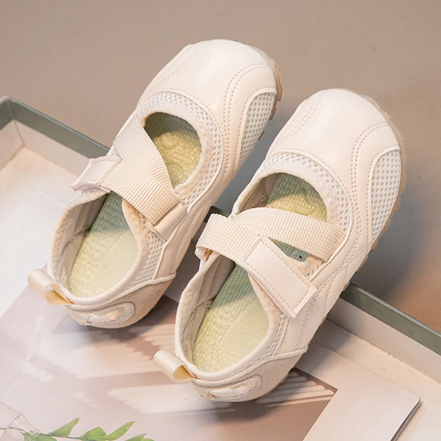 女童包头凉鞋夏款2025新款儿童软底防滑单鞋女孩网面透气小白网鞋