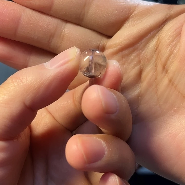 颈饰未镶嵌水晶天然幽灵珠子